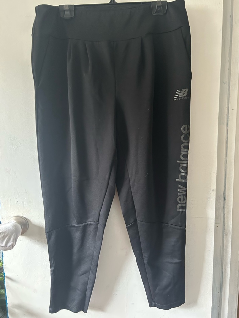 New Balance Black Kids' Joggers with Side Logo
